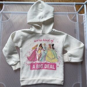 Cozy White Disney Princess Hoodie